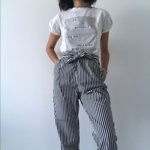 striped trousers